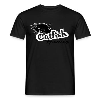 Catfish Hunter - Männer T-Shirt - Schwarz - Vorne - AI Model Male 178 light (178cm)