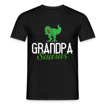 Grand-père dinosaure Grand-père Saurus Opasaurus - T-shirt homme - noir - Devant - AI Model Male 178 light (178cm)
