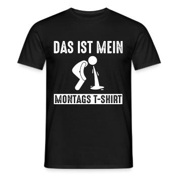This is my Monday Monday - Men's T-Shirt - black - Front - AI Model Male 178 light (178cm)