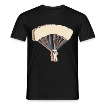 Fallschirmspringen Fallschirmspringer - Männer T-Shirt - Schwarz - Vorne - AI Model Male 178 light (178cm)