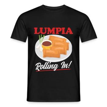 Lumpia Frühlingsrolle Geschenk - Männer T-Shirt - Schwarz - Vorne - AI Model Male 178 light (178cm)