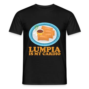 Lumpia Loempia Spring Roll Gifts - Men's T-Shirt - black - Front - AI Model Male 178 light (178cm)