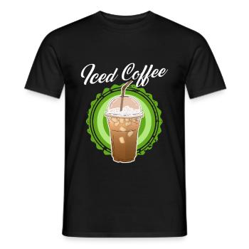 Iced Coffee Iced Coffee Coffee Lover Gift - Men's T-Shirt - black - Front - AI Model Male 178 light (178cm)