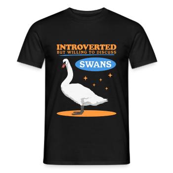 Schwäne Schwan Schwanenliebhaber Geschenke - Männer T-Shirt - Schwarz - Vorne - AI Model Male 178 light (178cm)
