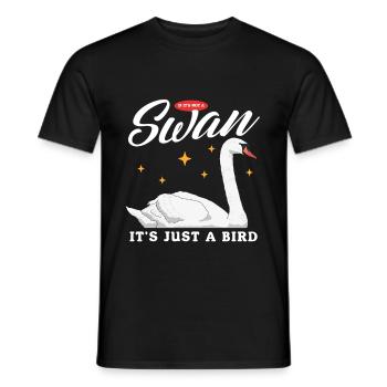 Schwan Schwanenliebhaber Geschenk - Männer T-Shirt - Schwarz - Vorne - AI Model Male 178 light (178cm)
