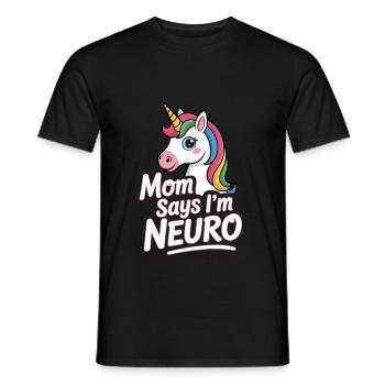 Neurodivers - Men's T-Shirt - black - Front - AI Model Male 178 light (178cm)