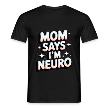 Neurodivers - Men's T-Shirt - black - Front - AI Model Male 178 light (178cm)