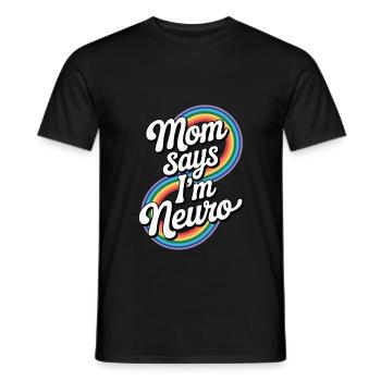 Neurodivers - Men's T-Shirt - black - Front - AI Model Male 178 light (178cm)