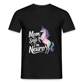 Neurodivers - Men's T-Shirt - black - Front - AI Model Male 178 light (178cm)