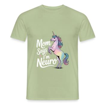 Neurodivers - Men's T-Shirt - sage - Front - AI Model Male 178 light (178cm)