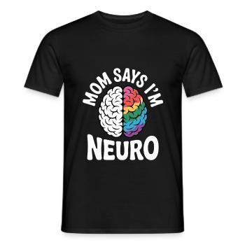 Neurodivers - Men's T-Shirt - black - Front - AI Model Male 178 light (178cm)