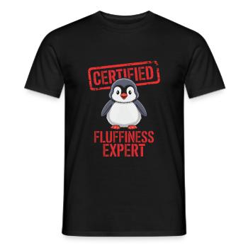 Chemise de nuit Pingouin Pyjama Cadeau - T-shirt homme - noir - Devant - AI Model Male 178 light (178cm)