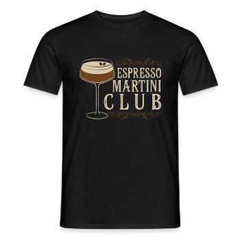 Espresso Martini Club - Männer T-Shirt - Schwarz - Vorne - AI Model Male 178 light (178cm)