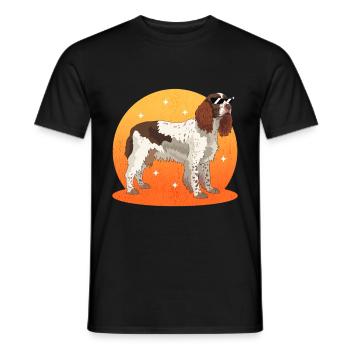 Anglais Springer Spaniel Chien Cadeaux - T-shirt homme - noir - Devant - AI Model Male 178 light (178cm)