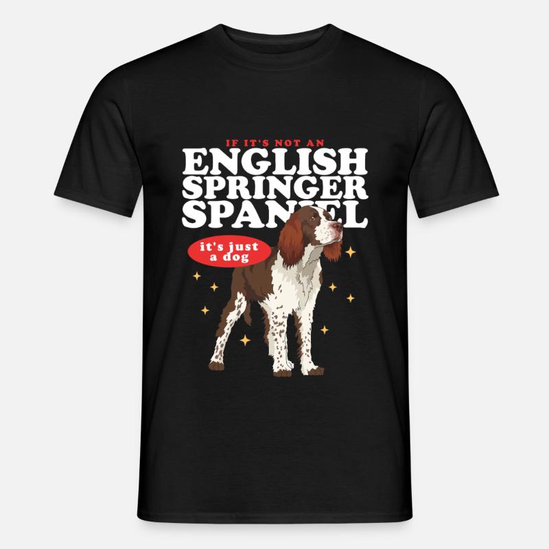 English Springer Spaniel Gift - Men's T-Shirt - black
