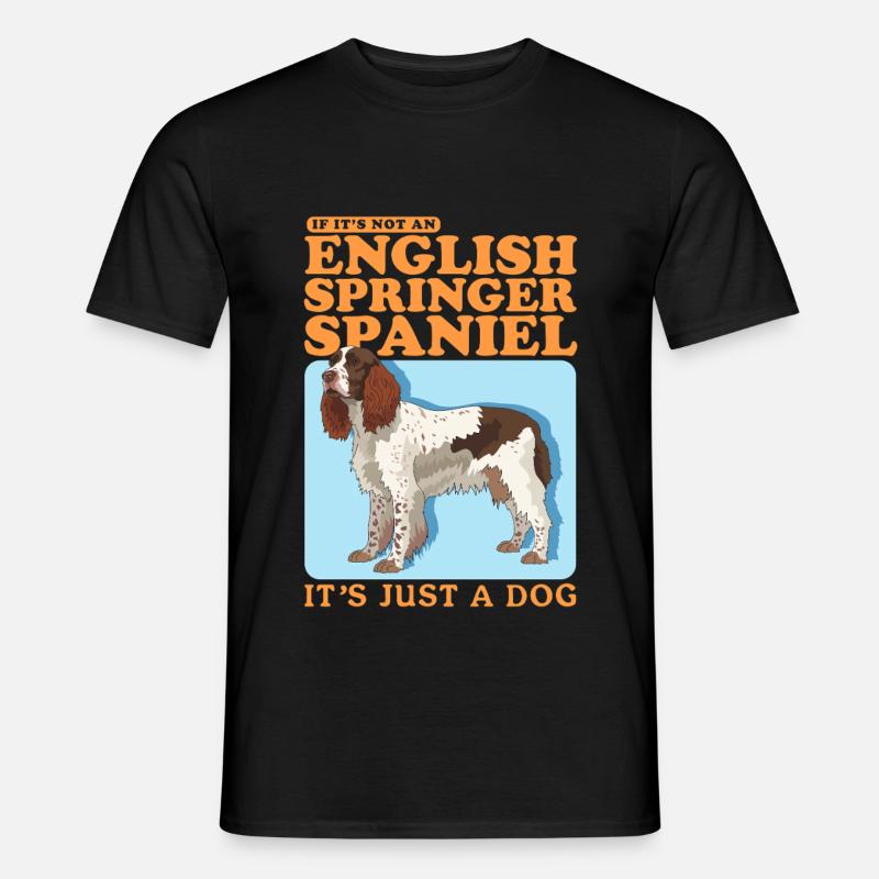 English Springer Spaniel Geschenke - Männer T-Shirt - Schwarz