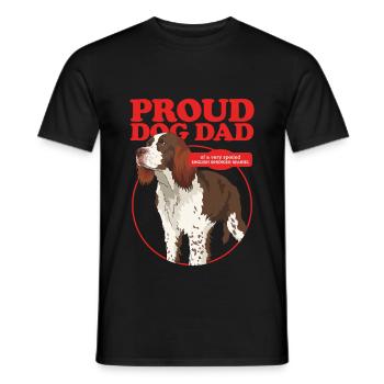 English Springer Spaniel Dad Hundepapa Geschenk - Männer T-Shirt - Schwarz - Vorne - AI Model Male 178 light (178cm)