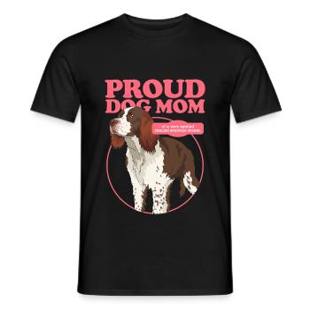 English Springer Spaniel Mom Dog Mom Gift - Men's T-Shirt - black - Front - AI Model Male 178 light (178cm)