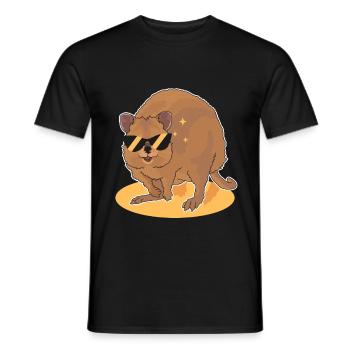 Cadeau de kangourous à queue courte Quokka - T-shirt homme - noir - Devant - AI Model Male 178 light (178cm)