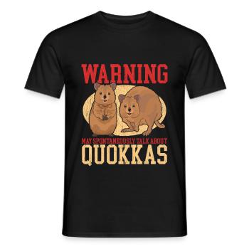 Quokka Kurzschwanzkängurus Quokkas Geschenk - Männer T-Shirt - Schwarz - Vorne - AI Model Male 178 light (178cm)