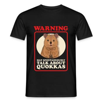 Quokka Kurzschwanzkängurus Quokkas Geschenke - Männer T-Shirt - Schwarz - Vorne - AI Model Male 178 light (178cm)