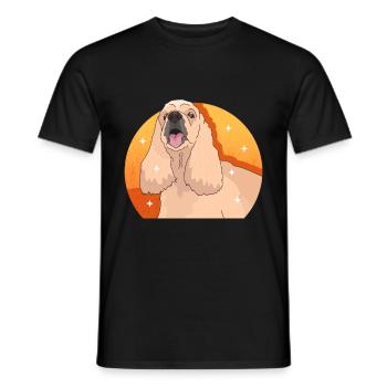 Cocker américain épagneul chien cadeaux - T-shirt homme - noir - Devant - AI Model Male 178 light (178cm)