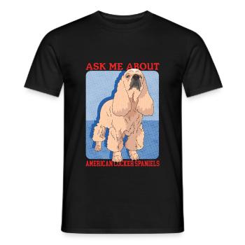 Cadeaux Cocker Spaniel Américain - T-shirt homme - noir - Devant - AI Model Male 178 light (178cm)