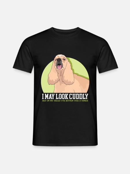 American Cocker Spaniel Dog Lover - Men's T-Shirt - black