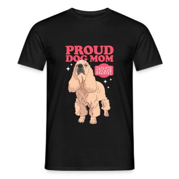 Cocker américain Spaniel Maman Cadeau - T-shirt homme - noir - Devant - AI Model Male 178 light (178cm)