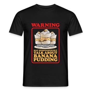 Bananenpudding Bananen Pudding Geschenke - Männer T-Shirt - Schwarz - Vorne - AI Model Male 178 light (178cm)