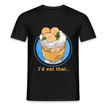 Bananen Pudding Bananenpudding Geschenk - Männer T-Shirt - Schwarz - Vorne - AI Model Male 178 light (178cm)