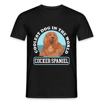 Cocker Spaniel Chien Cocker Spaniel Cadeau - T-shirt homme - noir - Devant - AI Model Male 178 light (178cm)