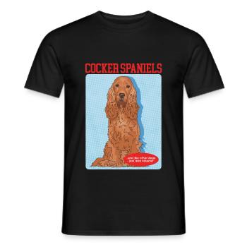 Cocker Spaniel Cocker Spaniel Dog Gift - T-shirt homme - noir - Devant - AI Model Male 178 light (178cm)