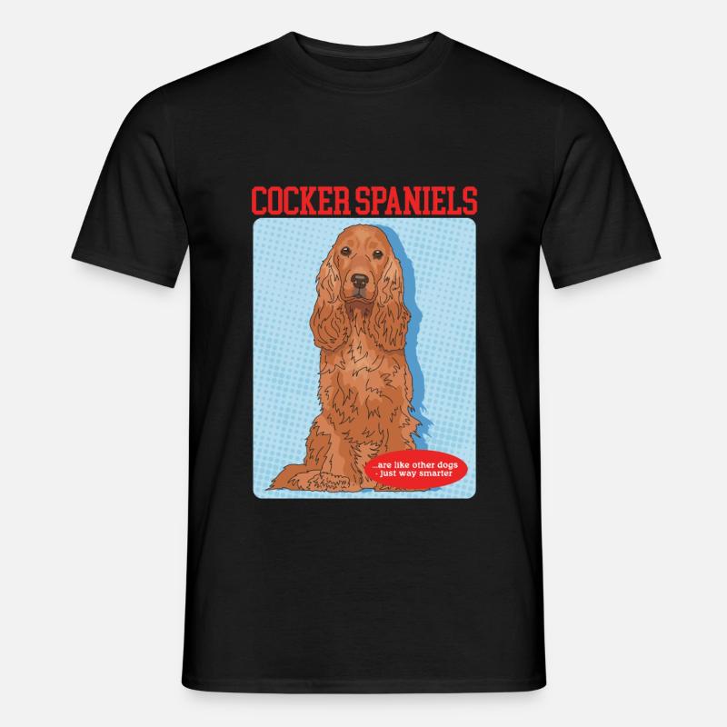 Cocker Spaniel Cockerspaniel Hund Geschenk - Männer T-Shirt - Schwarz