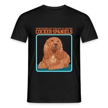 Cocker Spaniel Cocker Spaniel Cadeaux - T-shirt homme - noir - Devant - AI Model Male 178 light (178cm)