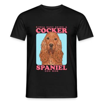 Cocker Spaniel Maman Cocker Spaniel Cadeau - T-shirt homme - noir - Devant - AI Model Male 178 light (178cm)