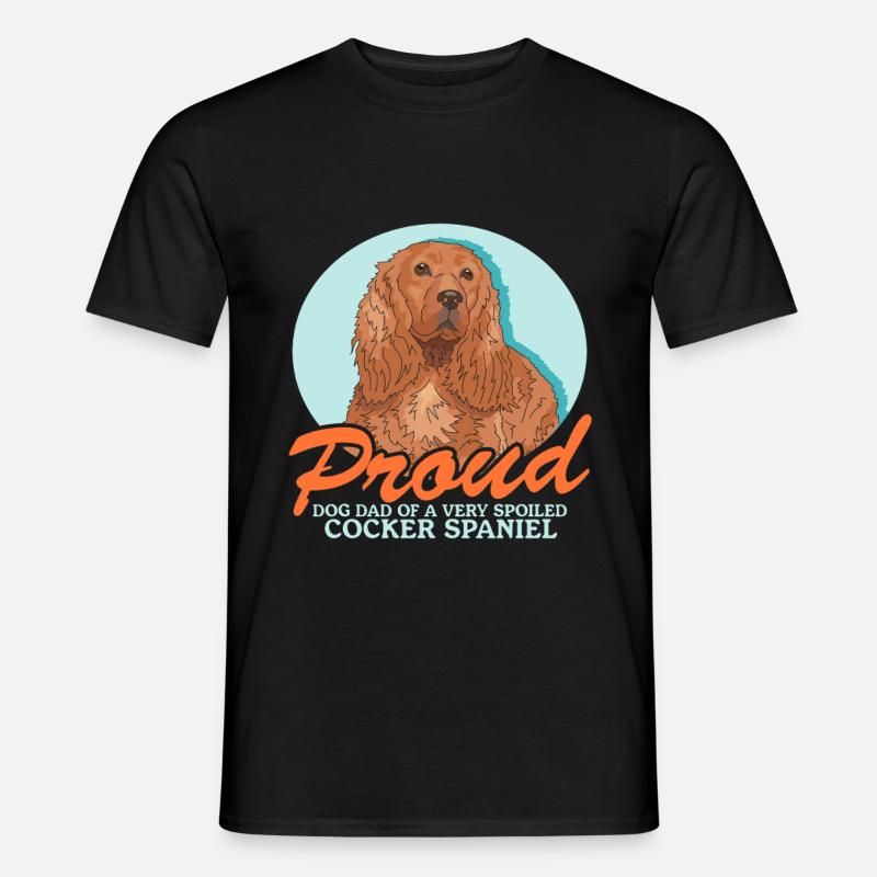 Cocker Spaniel Dad Cockerspaniels Geschenk - Männer T-Shirt - Schwarz