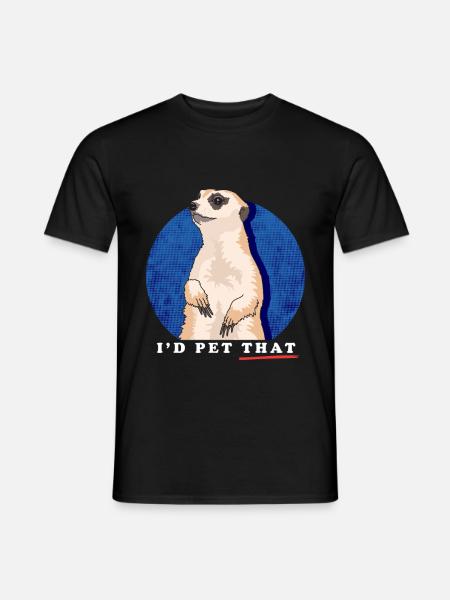 Meerkat Funny Meerkat Gift - Men's T-Shirt - black