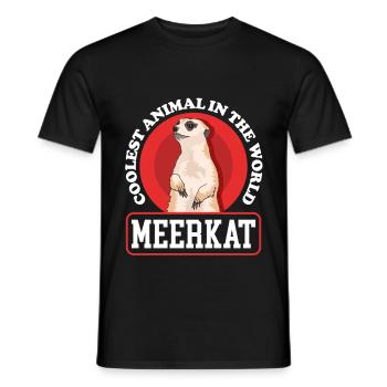 Suricate Cadeaux drôles de suricate - T-shirt homme - noir - Devant - AI Model Male 178 light (178cm)