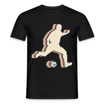 Fußballspieler Mannschaft Trainer Trainer Retro - Männer T-Shirt - Schwarz - Vorne - AI Model Male 178 light (178cm)