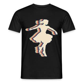 Sock Hop Player Team Trainer Trainer Retro - T-shirt homme - noir - Devant - AI Model Male 178 light (178cm)