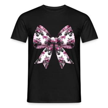 Coquette Bow Atv Quad 4 Wheeler Motif Fille Maman - T-shirt homme - noir - Devant - AI Model Male 178 light (178cm)