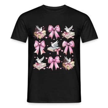 Kokette Bogen Bibel Christliche Religiöse Taube - Männer T-Shirt - Schwarz - Vorne - AI Model Male 178 light (178cm)