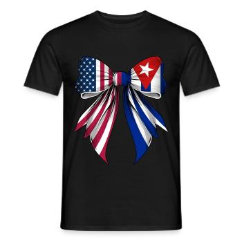 Coquette Loop Cuba Roots Heritage Cuban Pride - Men's T-Shirt - black - Front - AI Model Male 178 light (178cm)