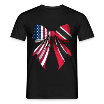 Kokettenbogen Trinidad und Tobago Trinidader - Männer T-Shirt - Schwarz - Vorne - AI Model Male 178 light (178cm)