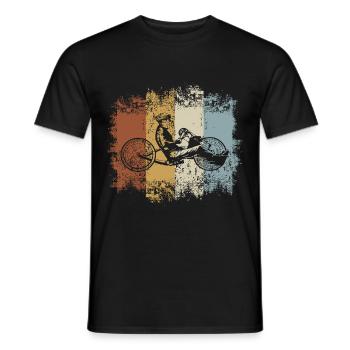 Vintage Handbike - Men's T-Shirt - black - Front - AI Model Male 178 light (178cm)