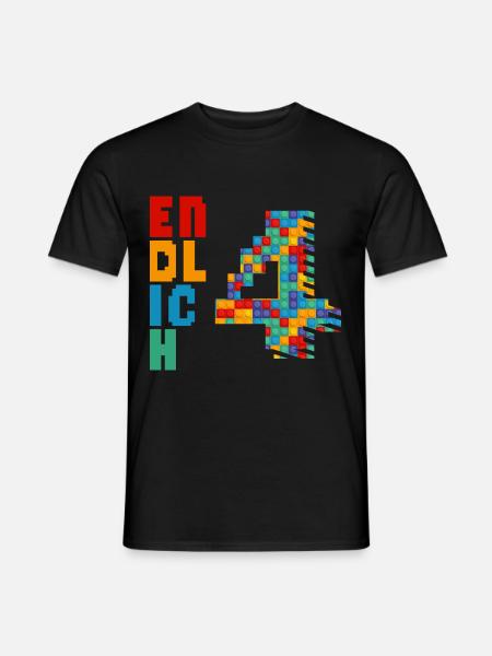 Finally 4 building blocks - Men's T-Shirt - black