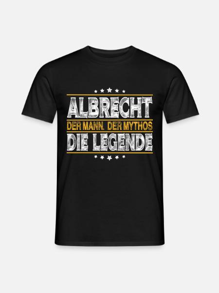 Albrecht - Männer T-Shirt - Schwarz