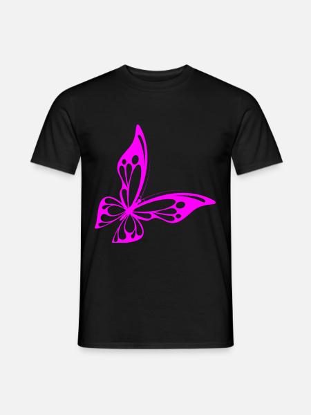 Papillon neon - T-shirt homme - noir