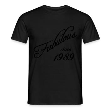 Fabulous since 1989 - Männer T-Shirt - Schwarz - Vorne - AI Model Male 178 light (178cm)